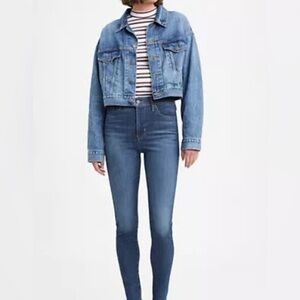 Levis 720 High Rise Super Skinny Denim Jeans Size 28